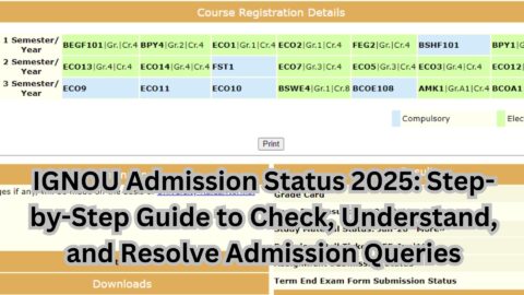 IGNOU Admission Status 2025: Step-by-Step Guide to Check, Understand, and Resolve Admission Queries