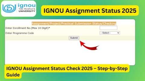 IGNOU Assignment Status Check 2025 – Step-by-Step Guide