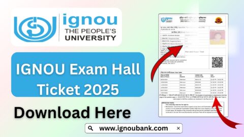 IGNOU Exam Hall Ticket 2025: How to Download, Check Details & Prepare for Your Exam