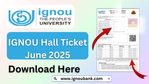 IGNOU Hall Ticket June 2025 – How to Download, Important Instructions, and FAQs