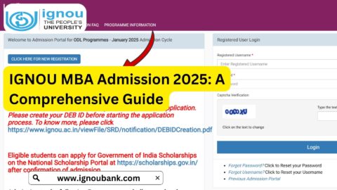 IGNOU MBA Admission 2025: A Comprehensive Guide