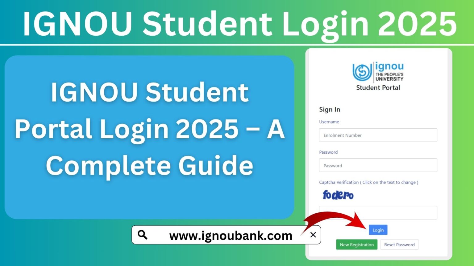 IGNOU Student Portal Login 2025 A Complete Guide Ignou student portal login 2025 a complete guide
