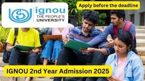 IGNOU 2nd Year Admission 2025 – Complete Guide to Re-Registration for July Session