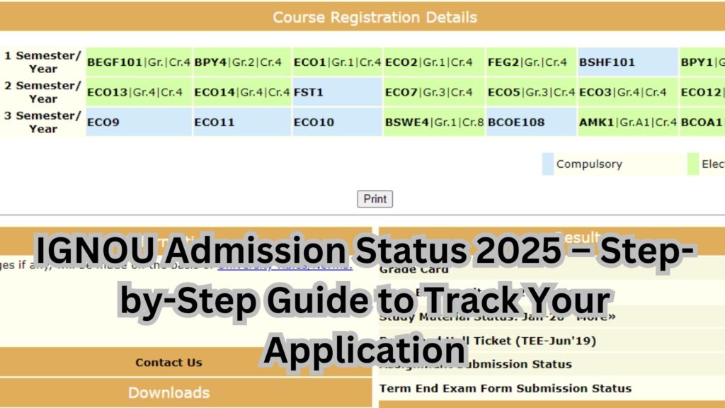 IGNOU Admission Status 2025 – Step-by-Step Guide to Track Your Application