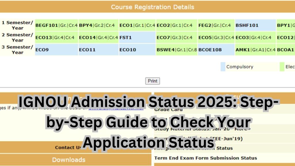 IGNOU Admission Status 2025: Step-by-Step Guide to Check Your Application Status