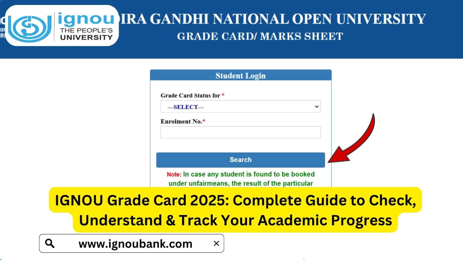 IGNOU Project Status 2025: How to Check and Track Your Project Submission