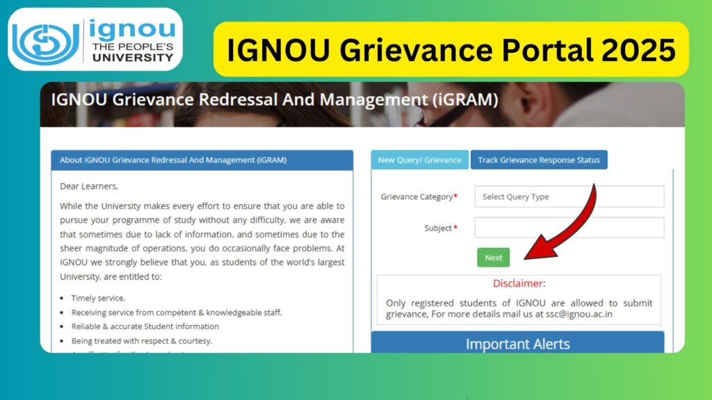 IGNOU Grievance Portal 2025: A Complete Guide to Resolving Your Issues with Ease