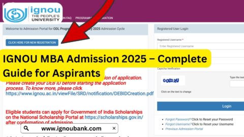 IGNOU MBA Admission 2025 – Complete Guide for Aspirants