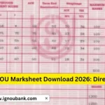 IGNOU Marksheet Download 2026 – Step-by-Step Guide to Access Your Grade Sheet Online 1 IGNOU Marksheet Download 2026 – Step-by-Step Guide to Access Your Grade Sheet Online