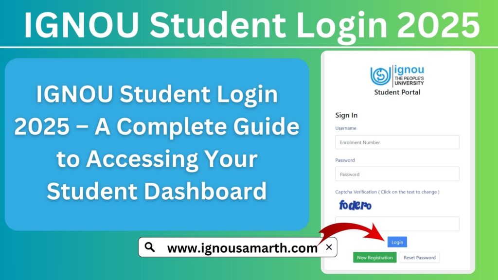 IGNOU Student Login 2025 – A Complete Guide to Accessing Your Student Dashboard 1 IGNOU Student Login 2025 – A Complete Guide to Accessing Your Student Dashboard