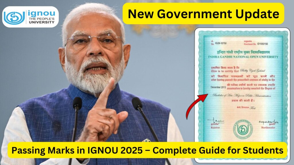 Passing Marks in IGNOU 2025 – Complete Guide for Students 1 Passing Marks in IGNOU 2025 – Complete Guide for Students
