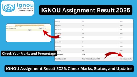 IGNOU Assignment Result 2025: Check Marks, Status, and Updates