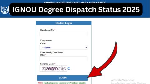 IGNOU Degree Dispatch Status 2025 – Complete Guide to Track Your Degree Certificate