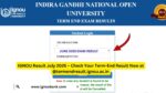IGNOU Result July 2025 – Check Your Term-End Result Now at ...