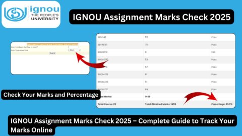 IGNOU Assignment Marks Check 2025 – Complete Guide to Track Your Marks Online