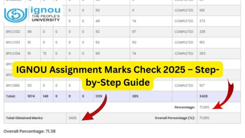 IGNOU Assignment Marks Check 2025 – Step-by-Step Guide