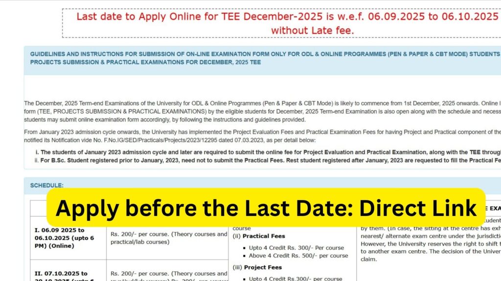 IGNOU Exam Form 2025 – Complete Step-by-Step Guide for Students
