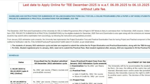 IGNOU Exam Form December 2025: Everything You Need to Know