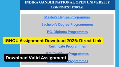 IGNOU Assignment Question Paper: A Complete Guide for Students