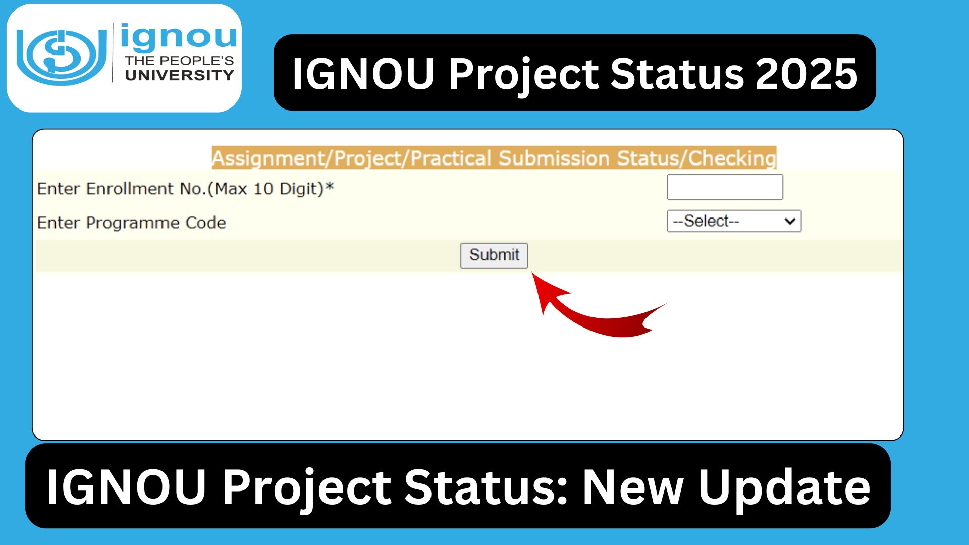 IGNOU Project Status: Complete Guide for 2025