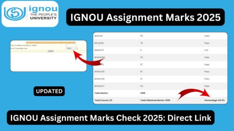 IGNOU Assignment Marks Check 2025: Complete Guide for Students