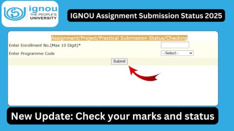 IGNOU Assignment Submission Status 2025: Complete Guide to Check Status, Marks, Updates, and Important Instructions