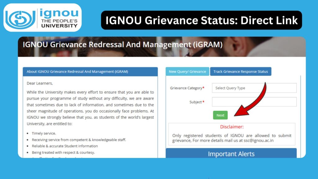 IGNOU Grievance Status: Complete Guide to Track Your Complaints and Solutions