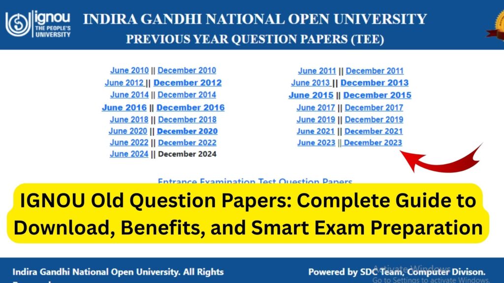 IGNOU Old Question Papers: Complete Guide to Download, Benefits, and Smart Exam Preparation 1 IGNOU Old Question Papers: Complete Guide to Download, Benefits, and Smart Exam Preparation