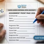 IGNOU Assignment Front Page 2026: Complete Guide for Students