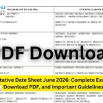 IGNOU Tentative Date Sheet June 2026: Complete Exam Schedule, Download PDF, and Important Guidelines