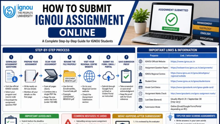 How to Submit IGNOU Assignment Online 2026? Complete Step-by-Step Guide