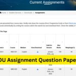 IGNOU Assignment Question Paper 2026: Complete Guide to Download, Solve, and Submit Successfully