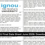 IGNOU Date Sheet June 2026: Complete Guide to Exam Schedule, Download Process, Preparation Strategy, and Important Updates 2 IGNOU Date Sheet June 2026: Complete Guide to Exam Schedule, Download Process, Preparation Strategy, and Important Updates