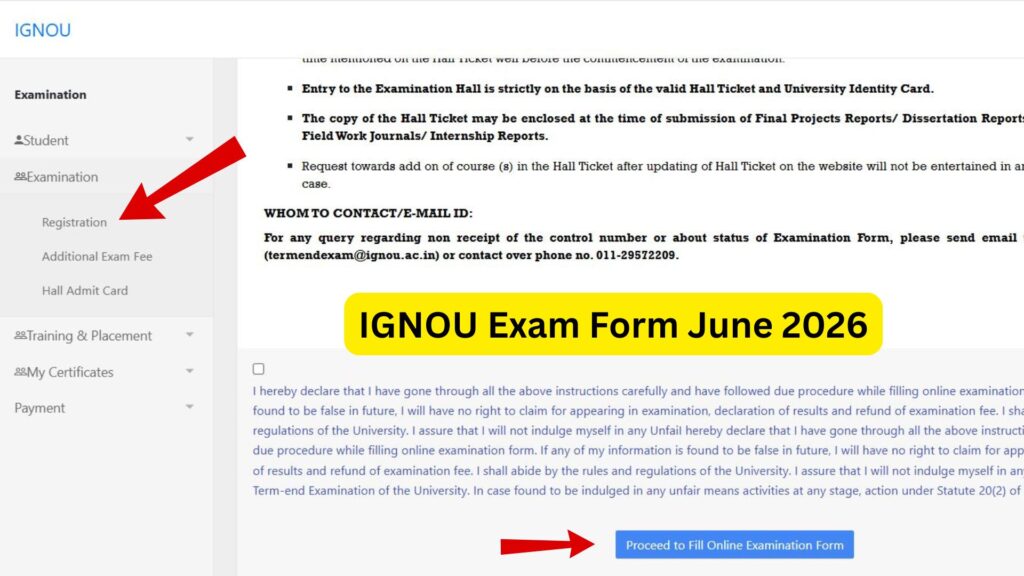 IGNOU Exam Form June 2026: Complete Guide to Apply Online, Last Date, Fees, and Instructions 1 IGNOU Exam Form June 2026 Complete Guide to Apply Online, Last Date, Fees, and Instructions
