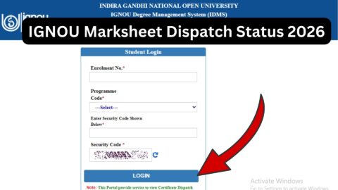 IGNOU Marksheet Dispatch Status 2026: Complete Guide to Track, Delivery Time, and Solutions