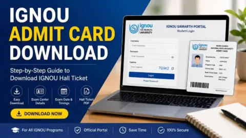 IGNOU Admit Card Download 2026: Complete Guide to Hall Ticket, Steps, Exam Instructions, and Important Details