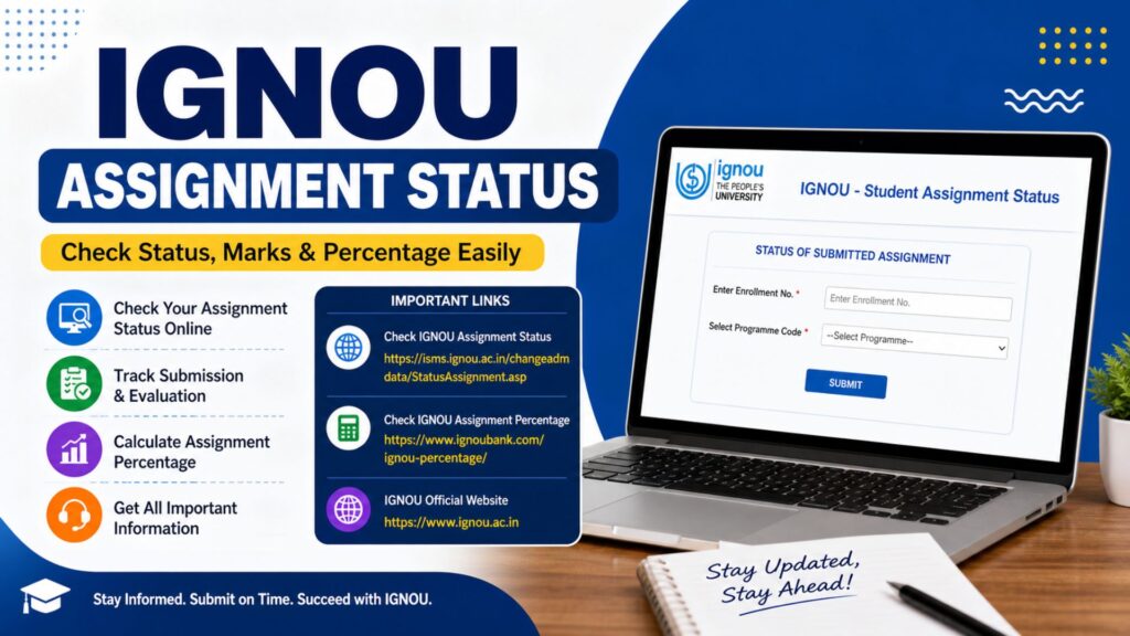 IGNOU Assignment Status 2026: Complete Guide to Check, Understand, and Resolve Issues