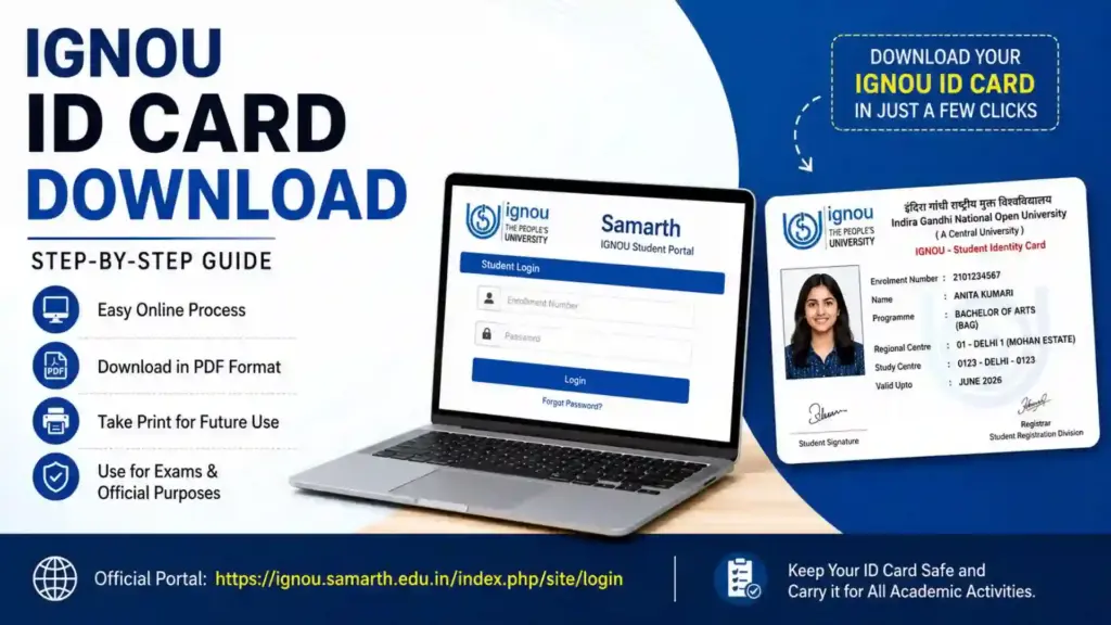 IGNOU ID Card Download 2026: Complete Step-by-Step Guide