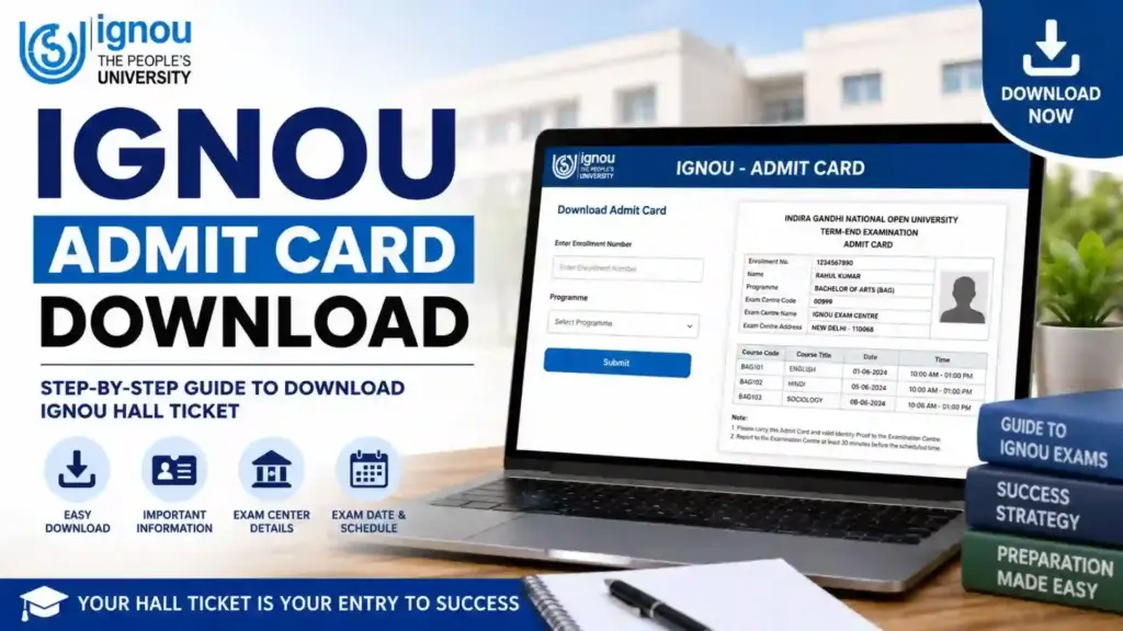 IGNOU Admit Card Download: Complete Guide to Download Hall Ticket for Term-End Examination