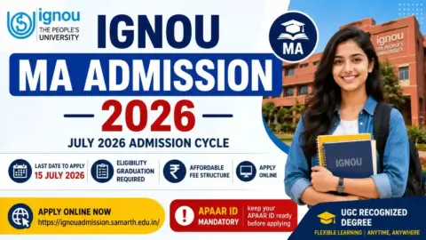 IGNOU MA Admission 2026 Started: Apply Online Before 15 July, Check Eligibility, Fees & Complete Admission Process