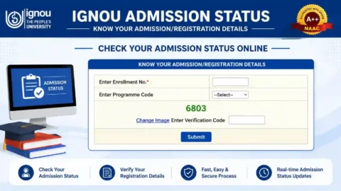 IGNOU Admission Status 2026: Check Your Admission Confirmation Online