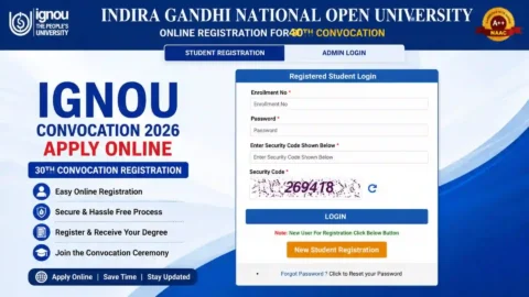 IGNOU Convocation 2026: Apply Online, Eligibility & Last Date