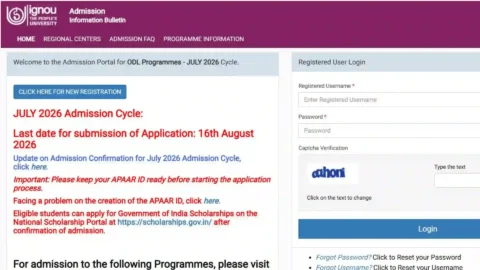 IGNOU MA Admission 2026: Last Date, Fees, Eligibility & Apply
