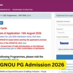 IGNOU PG Admission 2026: Complete Guide to Eligibility, Last Date, Fees, and Online Application 2 IGNOU PG Admission 2026: Complete Guide to Eligibility, Last Date, Fees, and Online Application
