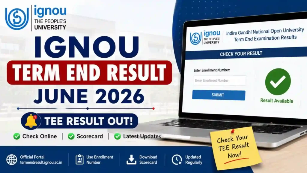 IGNOU Term End Result 2026 Out: Check Your TEE Result Online Now 1 IGNOU Term End Result 2026 Out: Check Your TEE Result Online Now