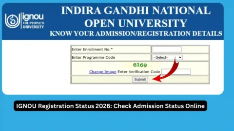 IGNOU Admission Status 2026: Check Admission Status Online