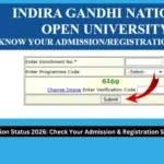 IGNOU Admission Status 2026: Check Your Admission & Registration Status Online