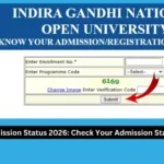 IGNOU Admission Status 2026: Check Your Admission Status Online 1 IGNOU Admission Status 2026: Check Your Admission Status Online