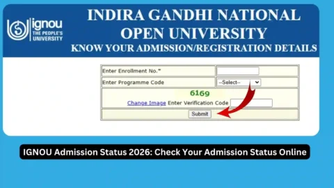 IGNOU Admission Status 2026: Check Your Admission Status Online