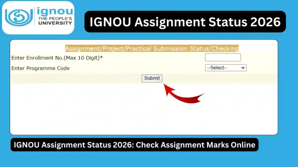 IGNOU Assignment Status 2026: Check Assignment Marks Online